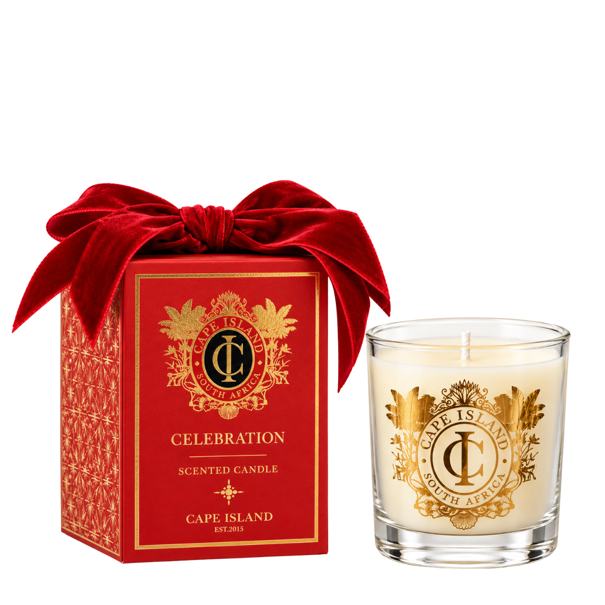 Cape Island Red Celebration Classic Candle