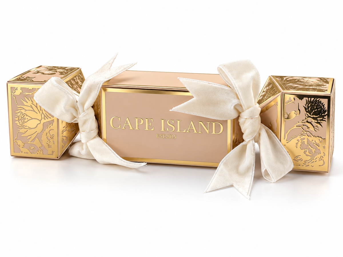 Ivory & Gold Christmas Cracker with Car Diffuser