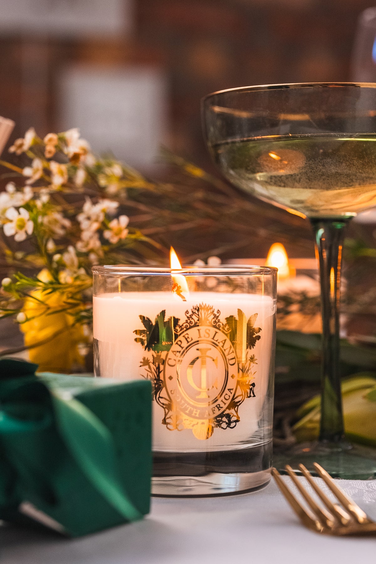 White Celebration Classic Candle