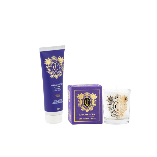 African Storm 75ml Hand lotion & Mini candle