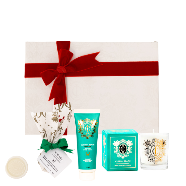 PETIT GIFT: Black Gold Votive candle; Hand Tube 75ml and perfumed wax melt