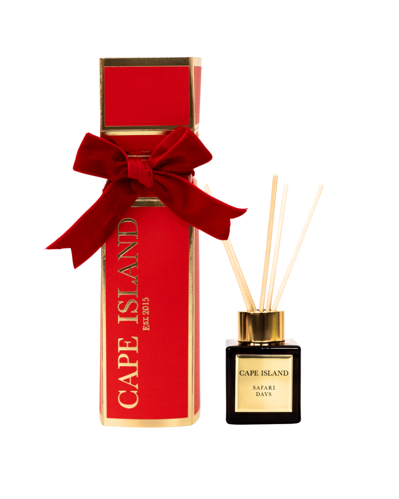 Red Christmas Cracker & 50ml Mini fragrance diffuser