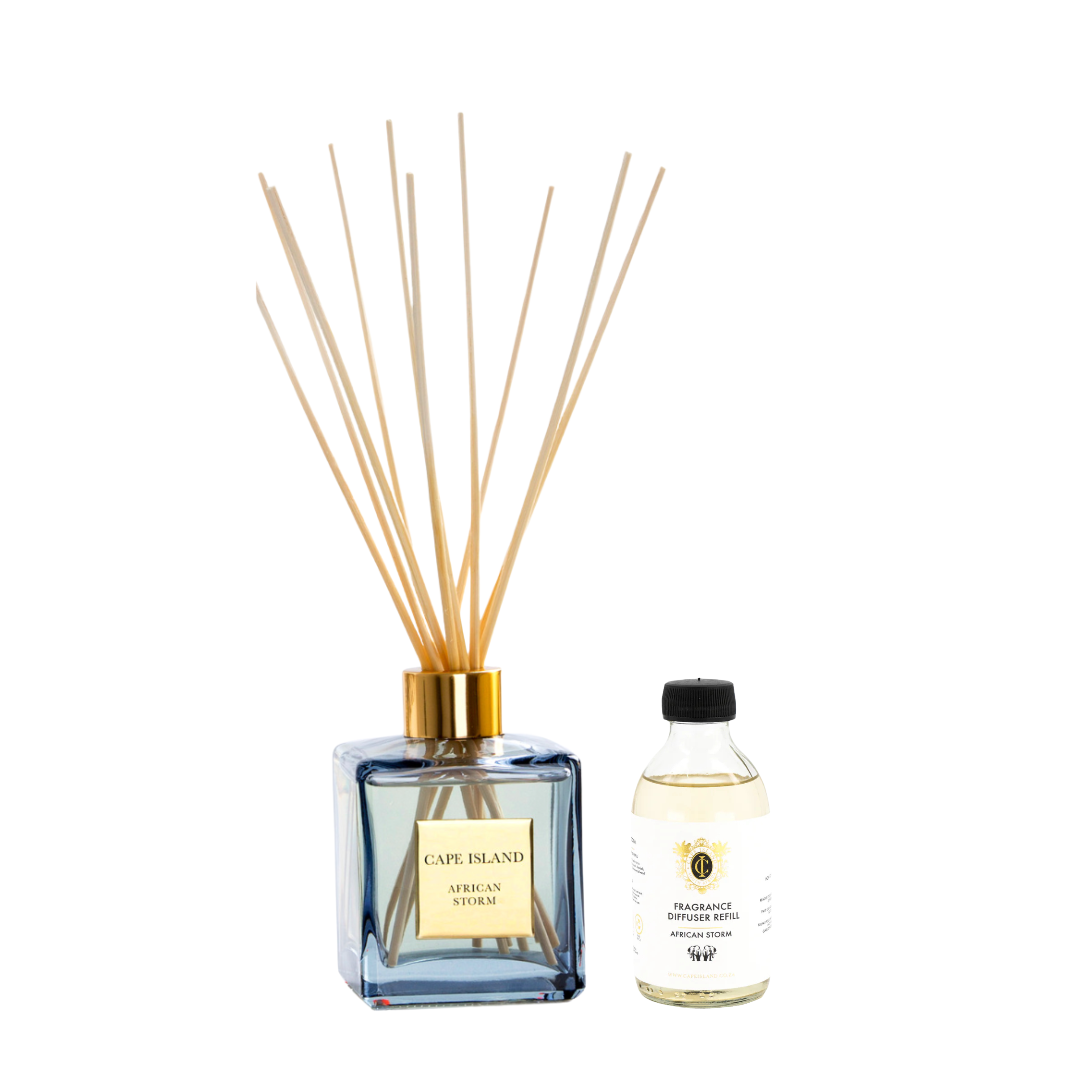 African Storm Unboxed 200ml Diffuser & refill Combo