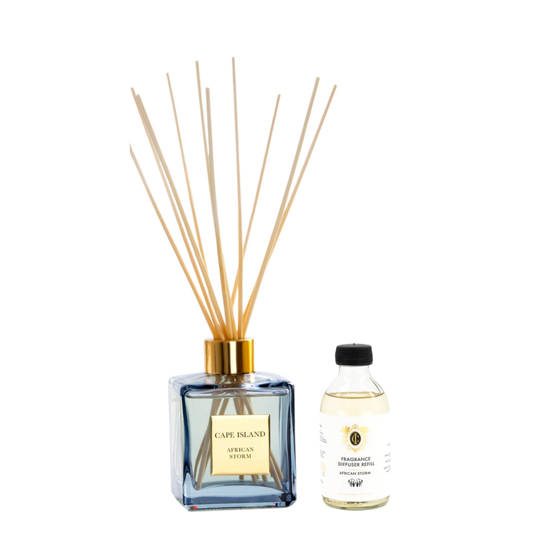 African Storm Unboxed 200ml Diffuser & refill Combo