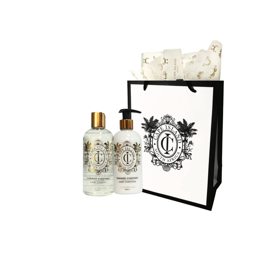 Summer Vineyard PET 300ml Shampoo & Conditioner in Gift Bag