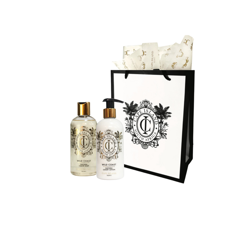 Wild Coast PET 300ml Soap & Lotion in Gift Bag