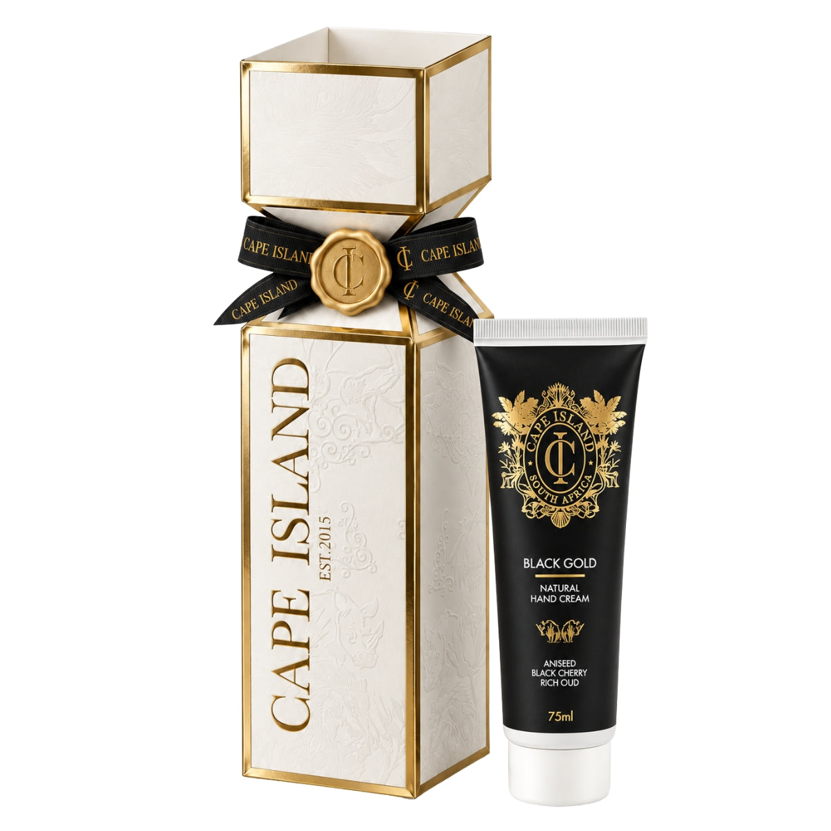 Cape Island White Christmas Cracker with Hand Cream