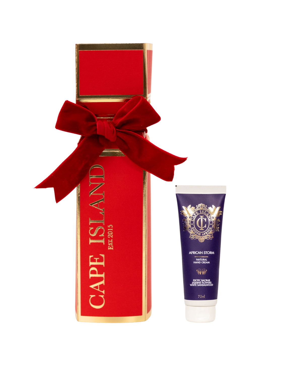 Red Christmas Cracker with Hand Cream