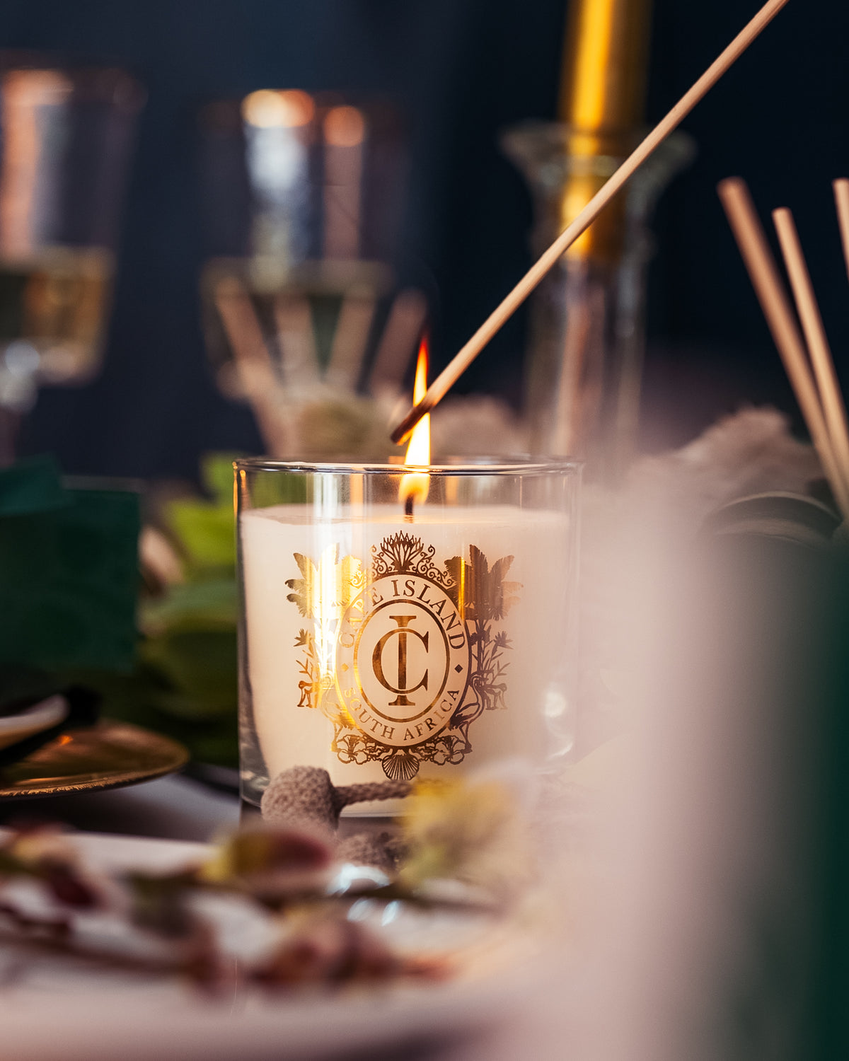 White Celebration Classic Candle