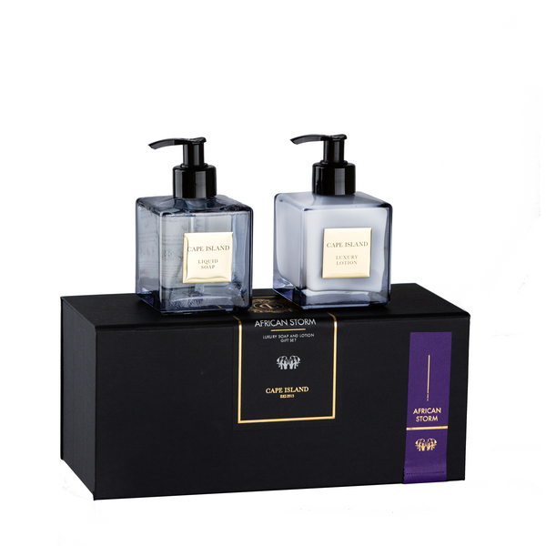 Cape Island African Storm Soap and Lotion Boxed Set